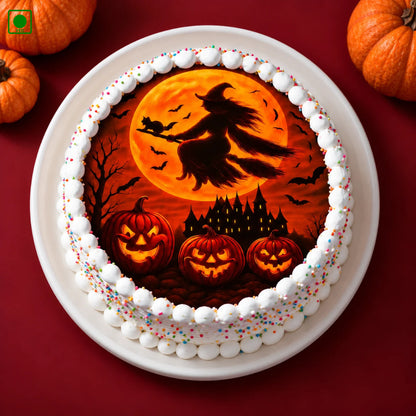 Flying Witch Photo Cake - Gurgaon, Delhi & Noida