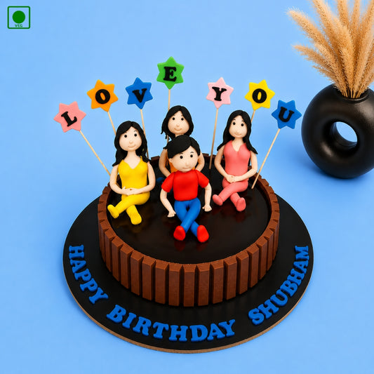 Friends Love Theme Cake - Gurgaon, Delhi & Noida