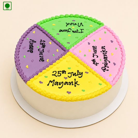  Friends Reunion Celebration Cake – Gurgaon, Delhi & Noida