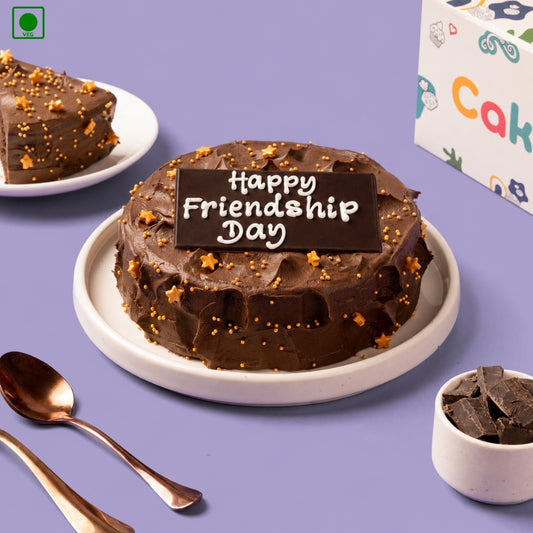 Friendship Day Choco Belgium Cake - Gurgaon, Delhi & Noida