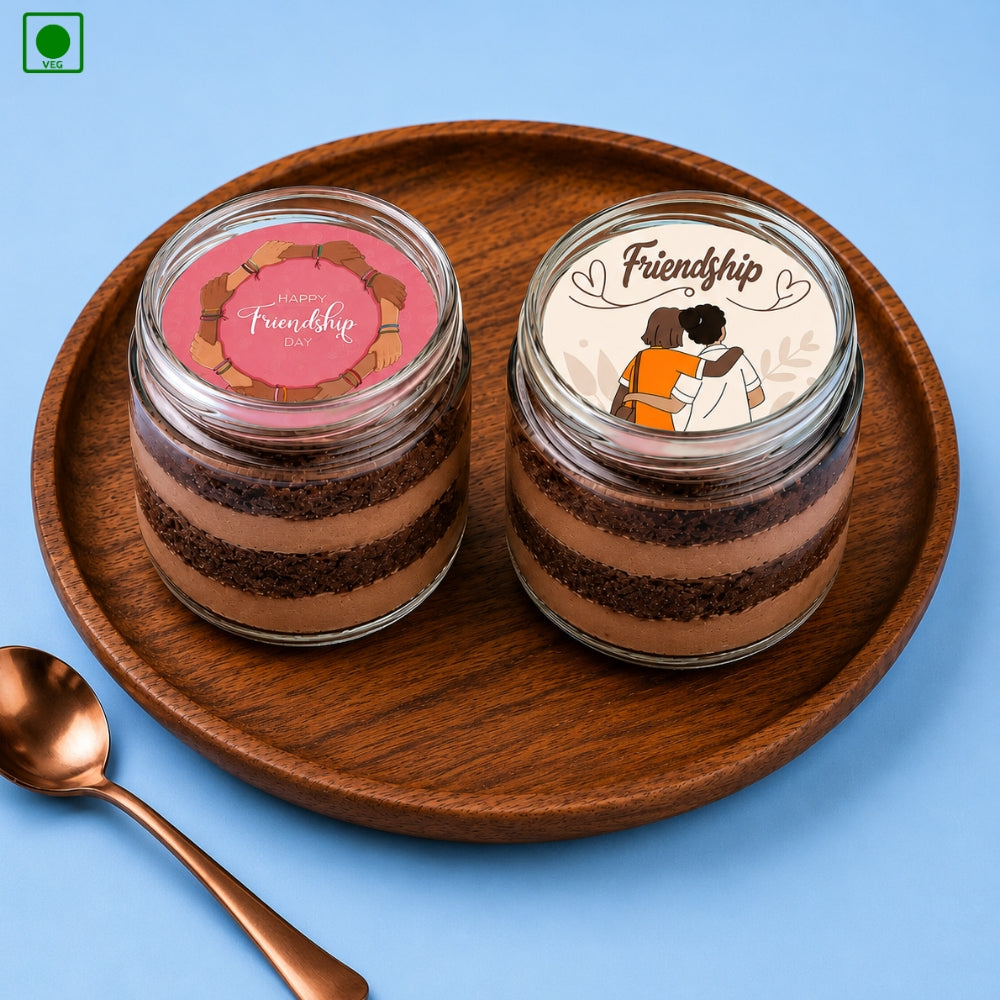Friendship Day Chocolate Jar Cake Combo - Gurgaon, Delhi & Noida