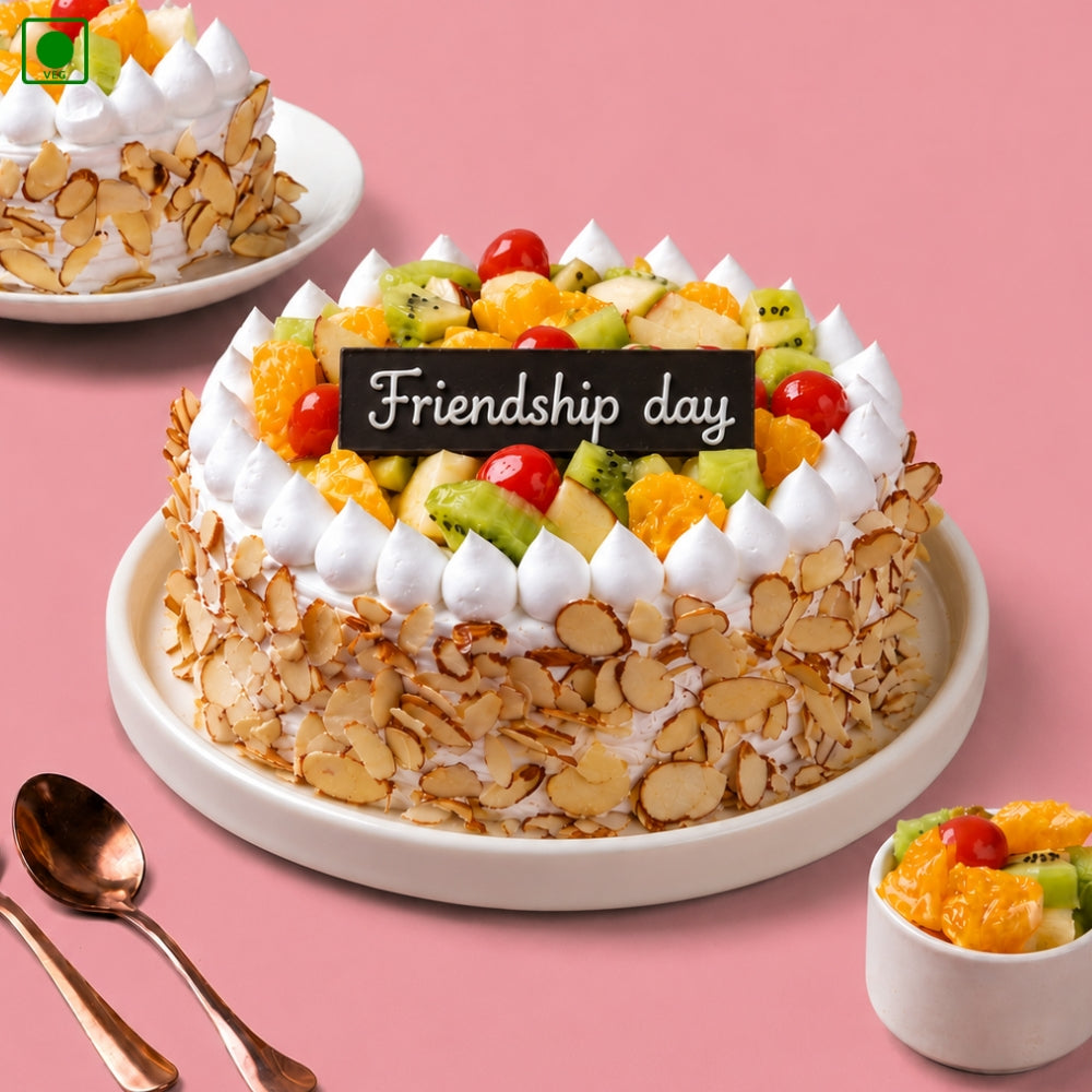 Friendship Day Fresh Fruit Cake – Gurgaon, Delhi & Noida