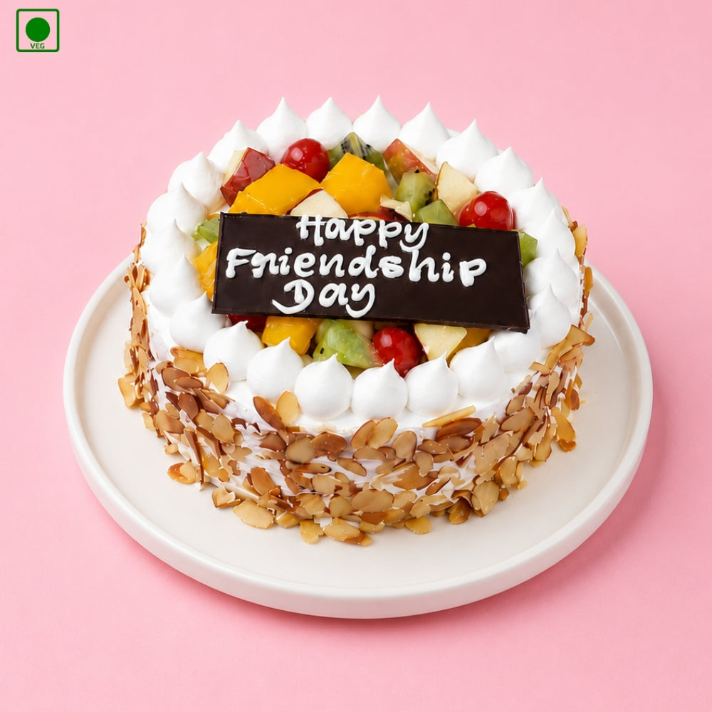 Friendship Day Fresh Fruit Cake – Gurgaon, Delhi & Noida