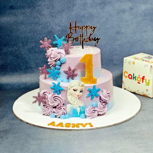 Frozen Elsa Princess Theme Birthday Cake – Gurgaon & Delhi NCR | Cakofy