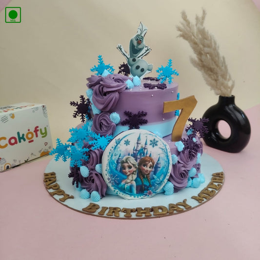 Frozen Snowflake Cake – Gurgaon & Delhi NCR | Cakofy