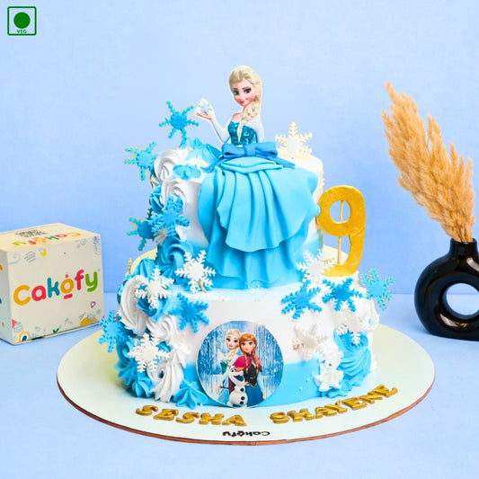 Frozen Snowflake Designer Cake – Gurgaon & Delhi NCR | Cakofy