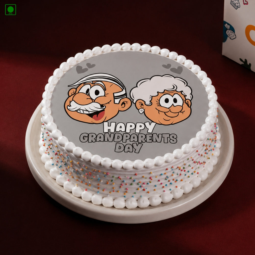 Funny Grandparents Day Cake - Gurgaon, Delhi & Noida