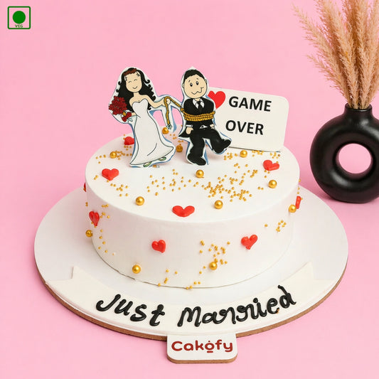 Funny Wedding Theme Cake – Gurgaon & Delhi NCR | Cakofy