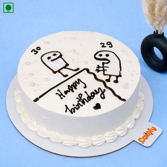 Funny Age Birthday Cake - Gurgaon & Delhi NCR | Cakofy
