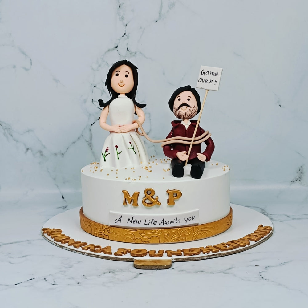 Game Over Bachelor Cake - Gurgaon & Delhi NCR | Cakofy