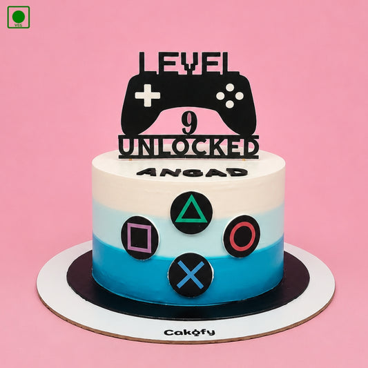 Gaming Icons Theme Cake - Gurgaon, Delhi & Noida