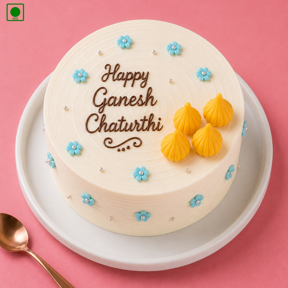 Ganesh Chaturthi Blessings Cake - Gurgaon, Delhi & Noida