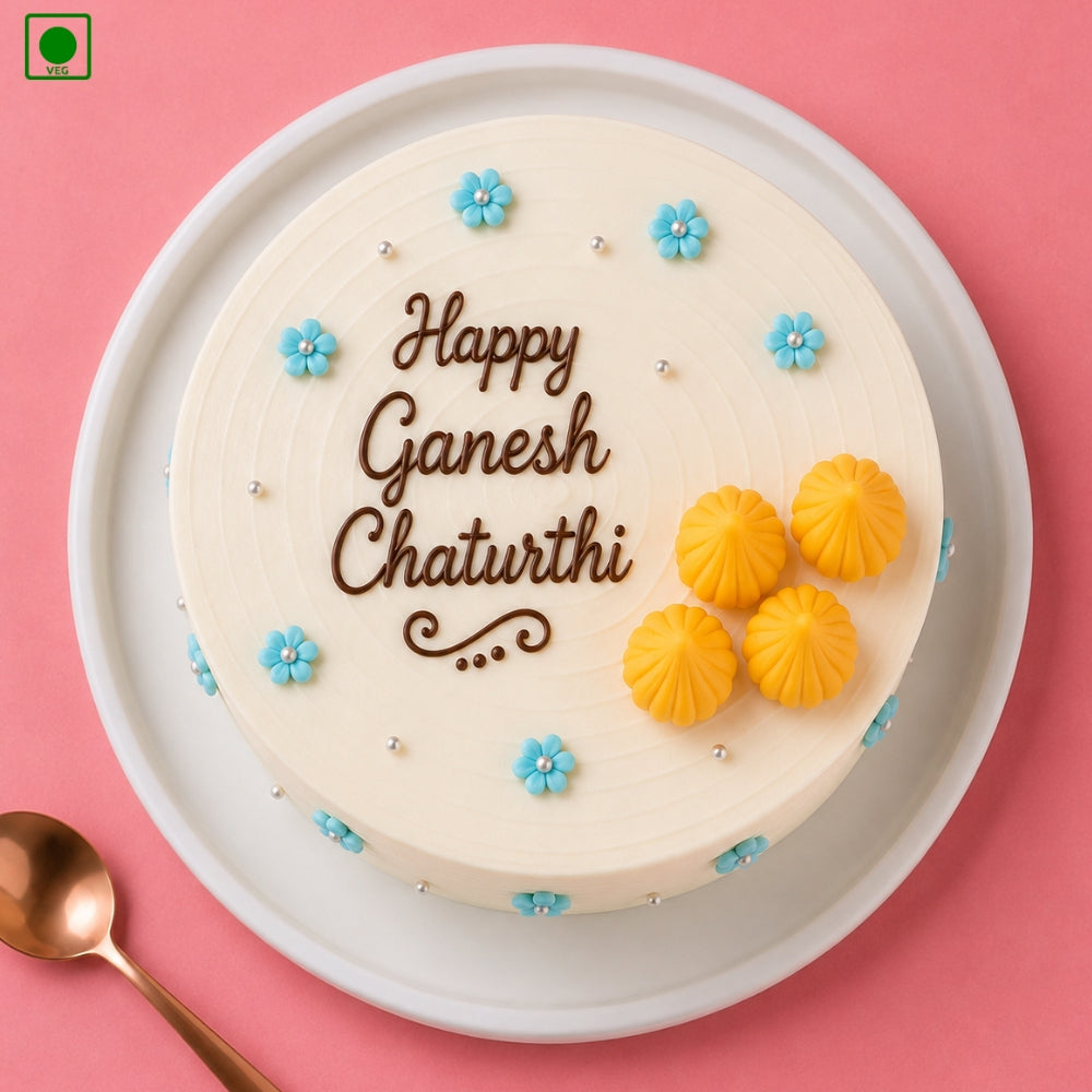 Ganesh Chaturthi Blessings Cake - Gurgaon, Delhi & Noida
