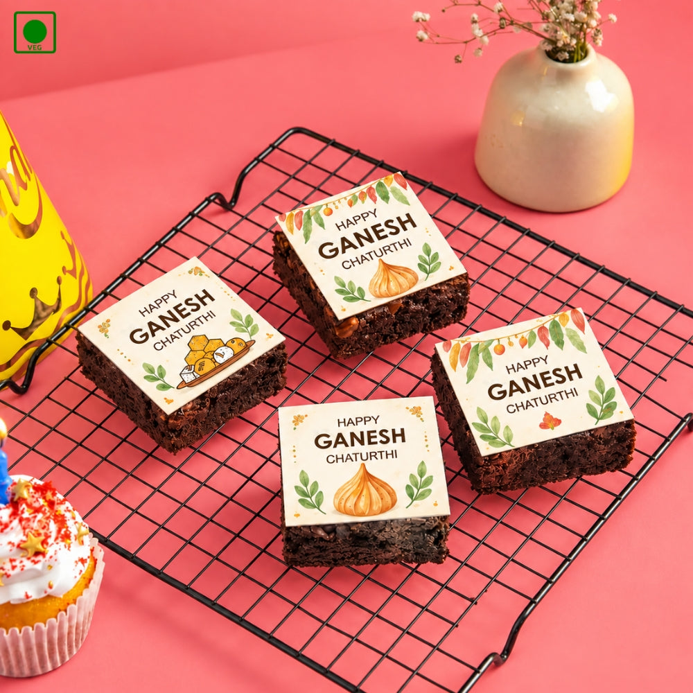 
Ganpati Special Brownie - Pack of 4 - Gurgaon, Delhi & Noida
