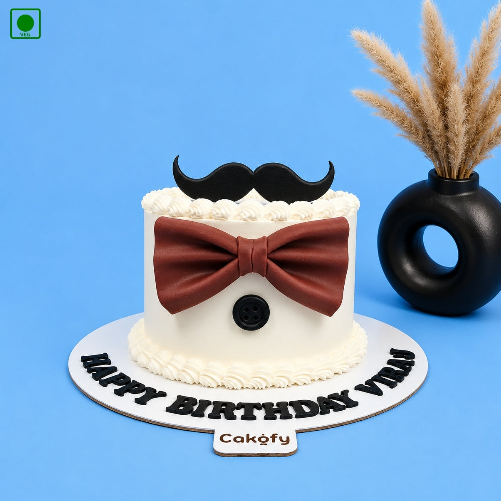 Gentleman Bow Tie Cake - Gurgaon, Delhi & Noida