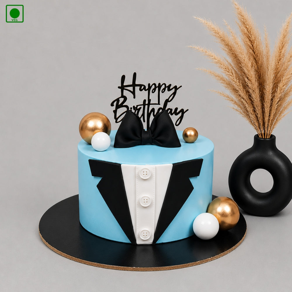 Gentleman Suit Theme Cake - Gurgaon, Delhi & Noida