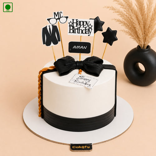 Gentleman Theme Cake