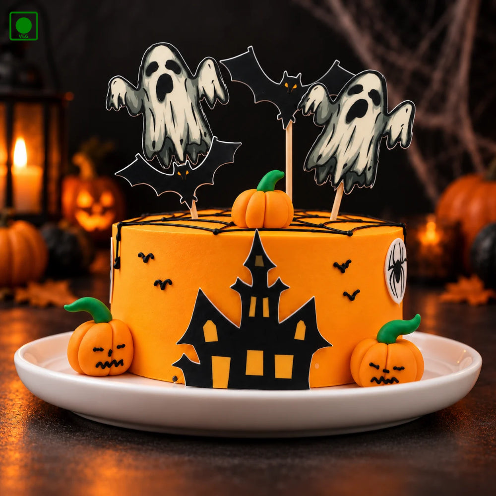 Ghostly Mansion Halloween Cake - Gurgaon, Delhi & Noida