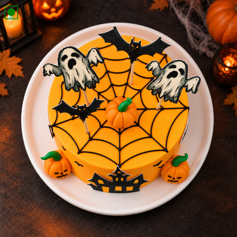 Ghostly Mansion Halloween Cake - Gurgaon, Delhi & Noida