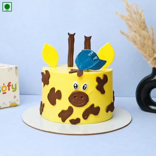 Giraffe Face Theme Cake - Gurgaon & Delhi NCR | Cakofy
