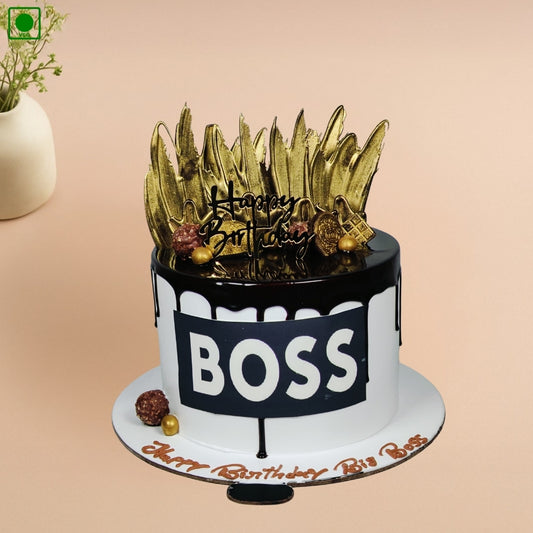 Gold Chocolate Boss Design Cake - Gurgaon & Delhi NCR | Cakofy