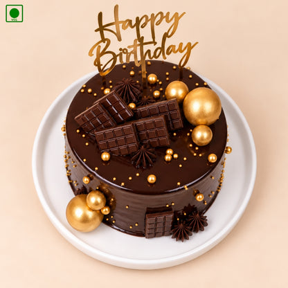 Golden Chocolate Cake - Gurgaon, Delhi & Noida