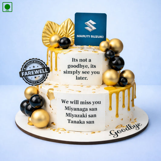 Golden Drip Celebration Cake - Gurgaon & Delhi NCR | Cakofy