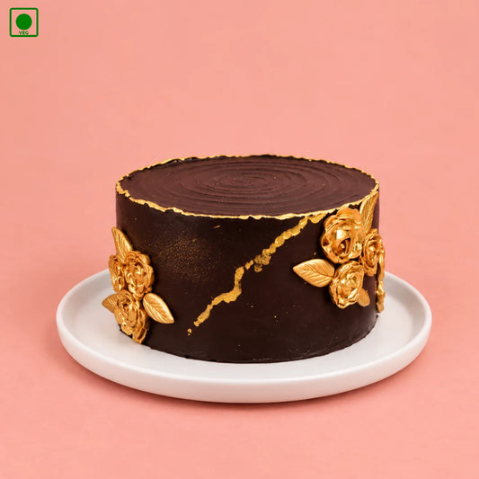 Golden Rose Chocolate Cake - Gurgaon, Delhi & Noida