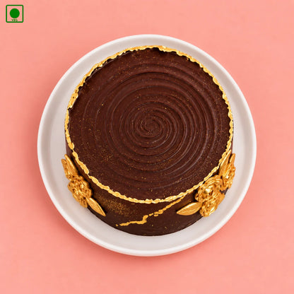 Golden Rose Chocolate Cake - Gurgaon, Delhi & Noida