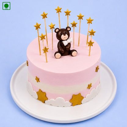 Golden Star Teddy Cake - Gurgaon, Delhi & Noida