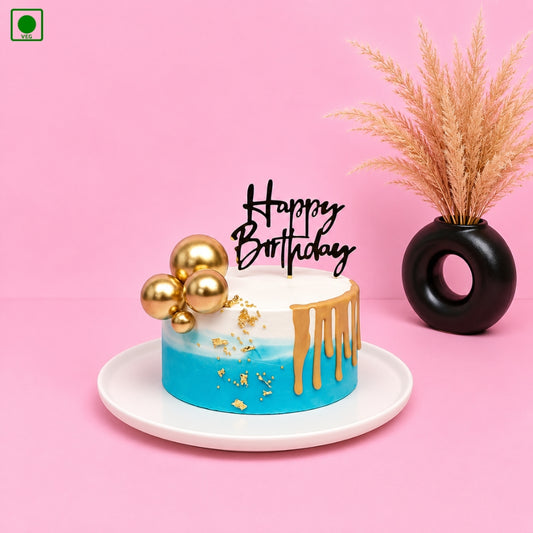 Golden Drip Celebration Cake - Gurgaon, Delhi & Noida