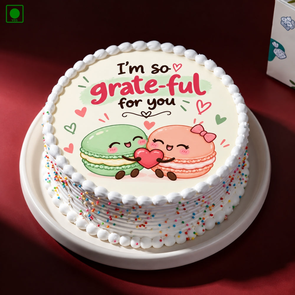 Grateful Couple Cake - Gurgaon, Delhi & Noida