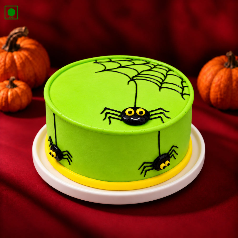 Green Spider Halloween Cake - Gurgaon, Delhi & Noida