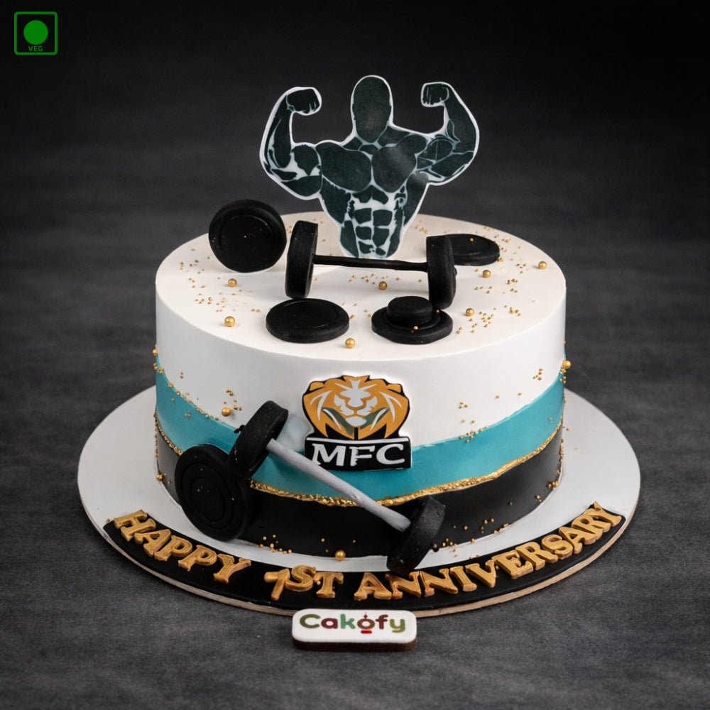 Gym Fitness Workout Cake - Gurgaon, Delhi & Noida