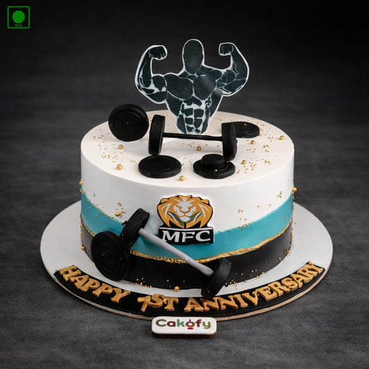 Gym Fitness Workout Cake - Gurgaon, Delhi & Noida
