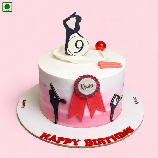 Gymnastics Theme Cake - Gurgaon & Delhi NCR | Cakofy