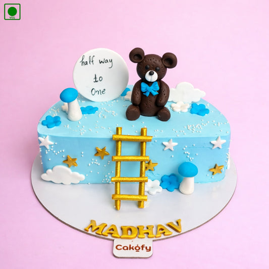 Buy Half Way to One Birthday Cake Online - Free Delivery