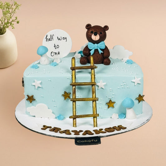 Half Way to One Birthday Cake - Gurgaon & Delhi NCR | Cakofy