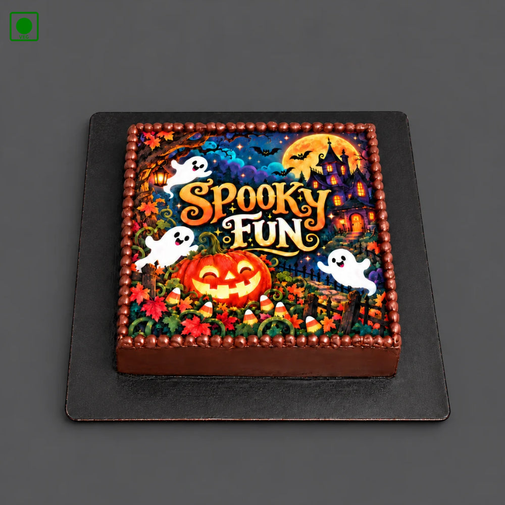 Halloween Square Cake - Gurgaon, Delhi & Noida