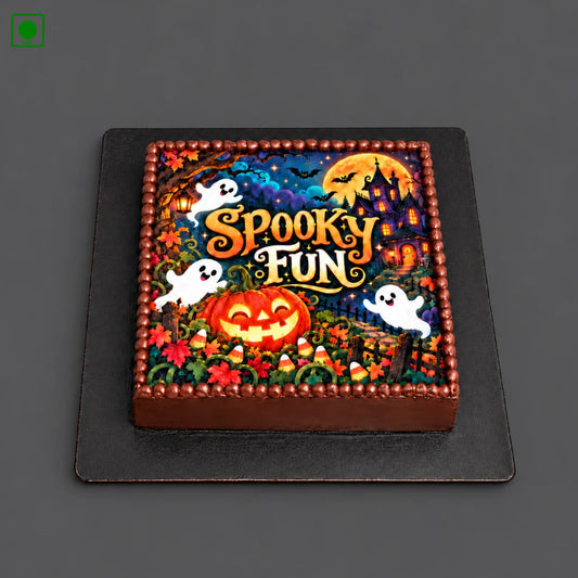 Halloween Square Cake - Gurgaon, Delhi & Noida