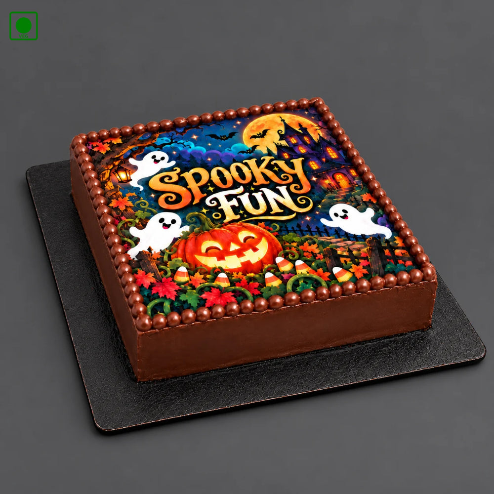 Halloween Square Cake - Gurgaon, Delhi & Noida