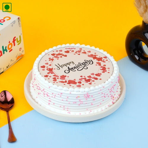 Happy Anniversary Love Poster Cake