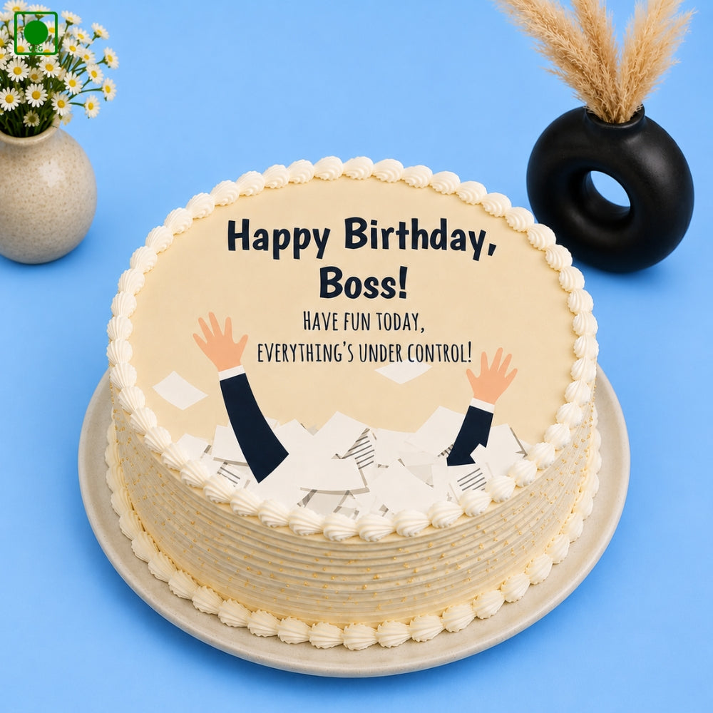 Happy Birthday Boss Cake - Gurgaon, Delhi & Noida