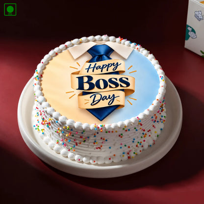 Happy Boss Day Tie Cake - Gurgaon, Delhi & Noida