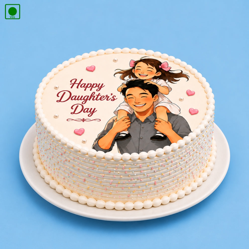 Happy Daughter’s Day Photo Cake