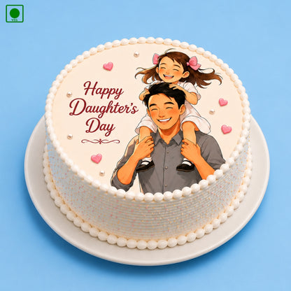 Happy Daughter’s Day Photo Cake