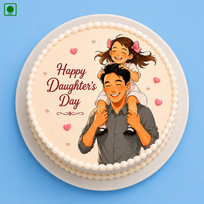 Happy Daughter’s Day Photo Cake