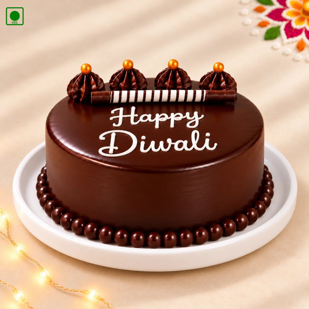 Happy Diwali Chocolate Cake - Gurgaon, Delhi & Noida