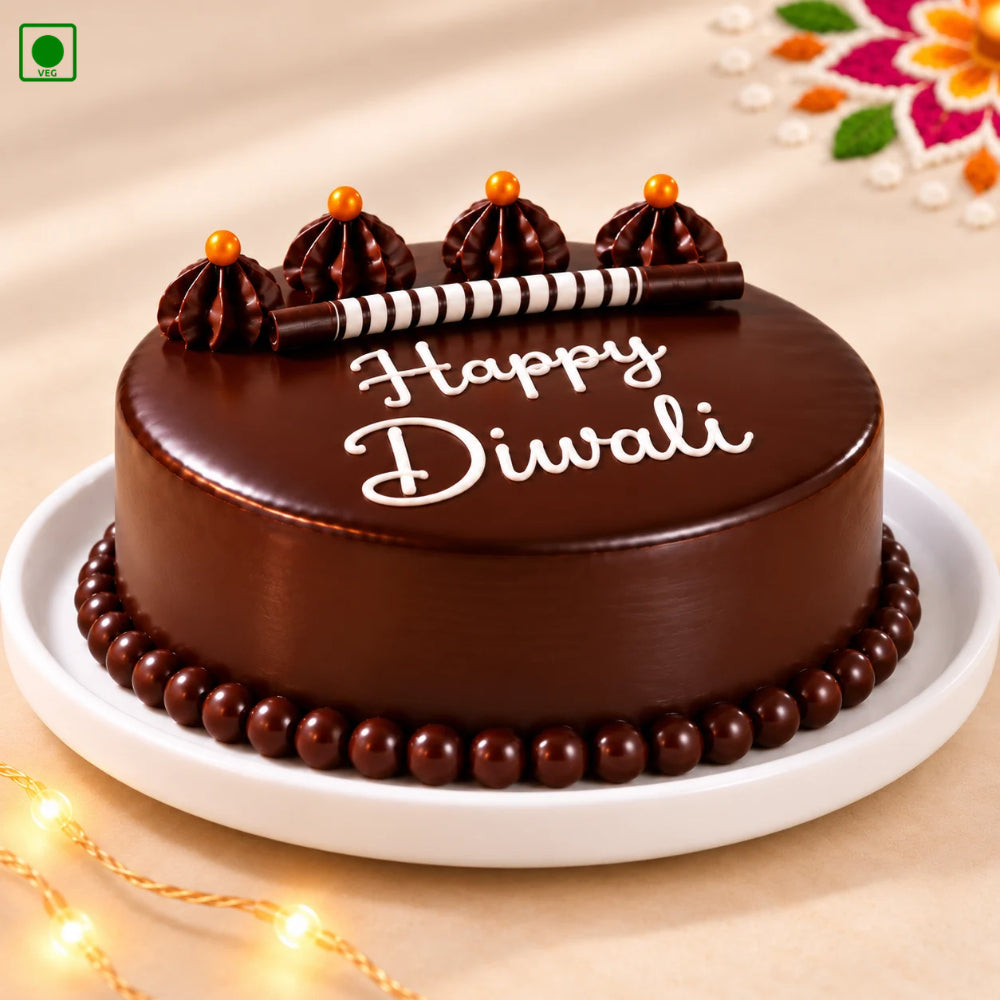 Happy Diwali Chocolate Cake - Gurgaon, Delhi & Noida