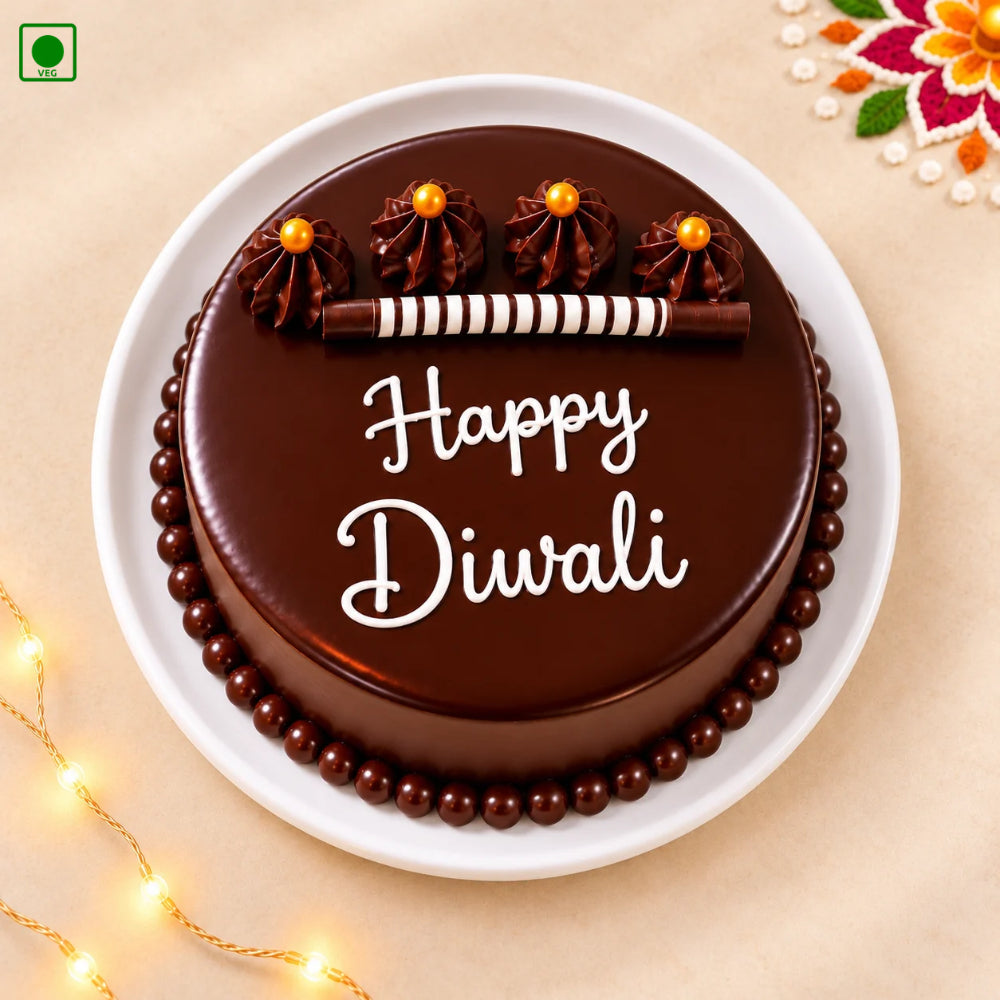 Happy Diwali Chocolate Cake - Gurgaon, Delhi & Noida